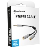 Sharkoon PMP35 Cable, Kabel 12 cm