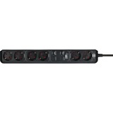 Brennenstuhl Connect Eco-Line WiFi-Steckdosenleiste 6-fach schwarz, 1,5 Meter, Zeitschaltuhr, Sprachsteuerung