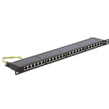 DeLOCK Patchpanel 24P Cat.6 / 0.5 HE schwarz