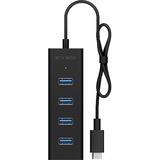 ICY BOX IB-HUB1409-C3, USB-Hub schwarz, USB-C