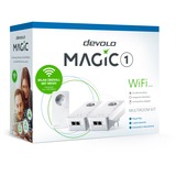 devolo Magic 1 WiFi 2-1-3 Multiroom Kit, Powerline zwei Adapter