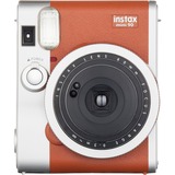 Fujifilm instax mini 90 neo classic, Sofortbildkamera braun/silber