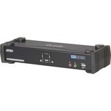 ATEN CS1782A, KVM-Switch schwarz, 2-Port, 7.1-Sound, DVI