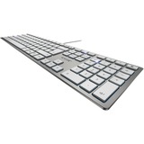 CHERRY KC 6000 SLIM, Tastatur silber, DE-Layout