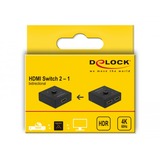 DeLOCK HDMI-Switch 2 - 1 bidirektional 4K 60Hz, HDMI Switch schwarz