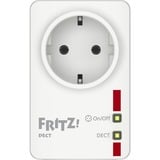 FRITZ! DECT 200 SmartHome, Steckdose weiß/rot