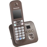 Panasonic KX-TG6821GA, analoges Telefon braun, ein Mobilteil, mit Anrufbeantworter