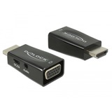 DeLOCK Adapter HDMI-A Stecker > VGA Buchse mit Audio schwarz