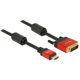 DeLOCK Adapter HDMI A (Stecker) > DVI (Stecker) schwarz, 2 Meter