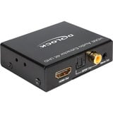 DeLOCK HDMI Stereo / 5.1 Kanal Audio Extractor 4K, Adapter schwarz