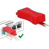 DeLOCK RJ45 Secure Clip, Halterung türkis, 40 Stück