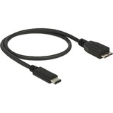 DeLOCK USB 3.2 Gen 2 Kabel, USB-C Stecker > Micro-USB Stecker, Adapter schwarz, 0,5 Meter