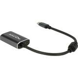 DeLOCK USB Adapter, USB-C Stecker > Mini DisplayPort 4K Buchse dunkelgrau, 20cm, PD, Laden mit bis zu 60 Watt