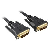 Sharkoon Kabel DVI-D > DVI-D schwarz, 2 Meter, Dual Link, 24+1
