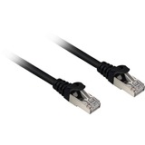 Sharkoon Patchkabel RJ45 Cat.6a SFTP schwarz, 15 Meter, LSOH (Halogenfrei)