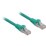 Sharkoon Patchkabel RJ45 Cat.6a SFTP grün, 1,5 Meter, LSOH (Halogenfrei)