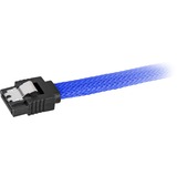 Sharkoon Sata III Kabel sleeve blau, 60 cm