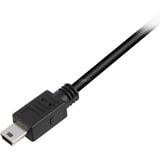 Sharkoon USB 2.0 Kabel, USB-A Stecker > Mini-USB Stecker schwarz, 1,0 Meter, doppelt geschirmt