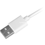 Sharkoon USB 2.0 Kabel, USB-A Stecker > USB-C Stecker weiß, 1 Meter