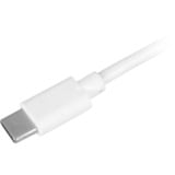 Sharkoon USB 2.0 Kabel, USB-A Stecker > USB-C Stecker weiß, 2 Meter