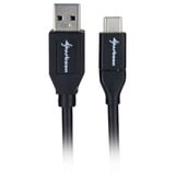 Sharkoon USB 3.2 Gen 2 Kabel, USB-A Stecker > USB-C Stecker schwarz, 1 Meter