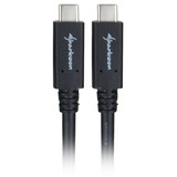 Sharkoon USB 3.2 Gen 2 Kabel, USB-C Stecker > USB-C Stecker schwarz, 1 Meter