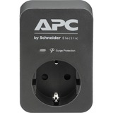 APC Essential SurgeArrest PME1WB-GR, Überspannungsschutz schwarz, mit Netzfilter