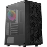 Aerocool Hive FRGB v3, Tower-Gehäuse schwarz, Tempered Glass