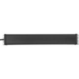 Brennenstuhl Premium-Line Steckdosenleiste 8-fach, 19" Format schwarz/hellgrau, 1,5 HE, 3 Meter, Kaltgerätestecker