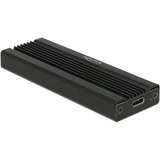 DeLOCK Externes Gehäuse für M.2 NVMe PCIe SSD, Laufwerksgehäuse schwarz, mit SuperSpeed USB 10 Gbps (USB 3.2 Gen 2) USB Type-C Buchse