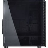 Inter-Tech CXC2, Tower-Gehäuse schwarz, Front aus Tempered Glass, Seitenteil aus Acryl