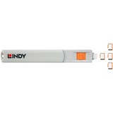 Lindy USB Typ C Port Schloss, Sicherheit orange