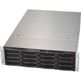 Supermicro CSE-836BE2C-R1K03JBOD, Rack-Gehäuse schwarz, 3 Höheneinheiten, inkl.redundantes 1000-Watt-Netzteil