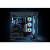 Thermaltake Pure Duo 14 ARGB Sync Radiator Fan, Gehäuselüfter schwarz/transparent, 2er Set, 1x Controller