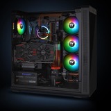 Thermaltake Pure Plus 12 RGB Radiator Fan TT Premium Edition, Gehäuselüfter schwarz, 3er Set, 1x Controller