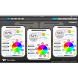 Thermaltake Pure Plus 12 RGB Radiator Fan TT Premium Edition, Gehäuselüfter schwarz, 3er Set, 1x Controller