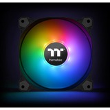 Thermaltake Pure Plus 12 RGB Radiator Fan TT Premium Edition, Gehäuselüfter schwarz, 3er Set, 1x Controller