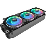 Thermaltake Riing Duo 14 RGB Radiator Fan 3 Pack, Gehäuselüfter schwarz, 3er Set, 1x Controller, 140 mm