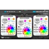 Thermaltake Riing Duo 14 RGB Radiator Fan 3 Pack, Gehäuselüfter schwarz, 3er Set, 1x Controller