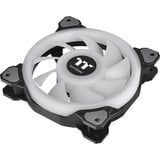 Thermaltake Riing Quad 12 RGB Radiator Fan TT Premium Edition 3 Pack, Gehäuselüfter schwarz, 3er Set, 1x Controller, 120 mm