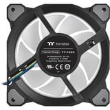 Thermaltake Riing Quad 12 RGB Radiator Fan TT Premium Edition 3 Pack, Gehäuselüfter schwarz, 3er Set, 1x Controller