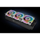 Thermaltake Riing Quad 14 RGB Radiator Fan TT Premium Edition 3 Pack, Gehäuselüfter weiß, 3er Set, 1x Controller