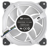 Thermaltake Riing Quad 14 RGB Radiator Fan TT Premium Edition 3 Pack, Gehäuselüfter weiß, 3er Set, 1x Controller, 140 mm