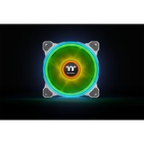 Thermaltake Riing Quad 14 RGB Radiator Fan TT Premium Edition 3 Pack, Gehäuselüfter weiß, 3er Set, 1x Controller, 140 mm