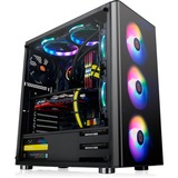 Thermaltake V200 TG RGB, Tower-Gehäuse schwarz, Tempered Glass