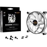 be quiet! Shadow Wings 2 PWM White 140 mm, Gehäuselüfter weiß/schwarz, 140 mm