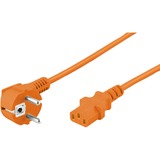 goobay Netzkabel orange, 2 Meter