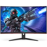 AOC C32G2ZE/BK, Gaming-Monitor 80 cm (32 Zoll), schwarz/rot, FullHD, VA, Curved, AMD Free-Sync, 240Hz Panel