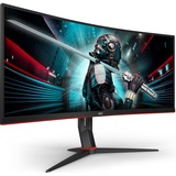 AOC CU34G2X/BK, Gaming-Monitor 86 cm (34 Zoll), schwarz, UWQHD, VA, AMD Free-Sync, Curved, 144Hz Panel