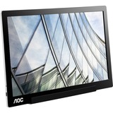 AOC I1601FWUX, LED-Monitor 39.6 cm (15.6 Zoll), schwarz/silber,  FullHD, IPS, USB-C